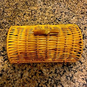 Lily Pulitzer Woven Wicker Clutch